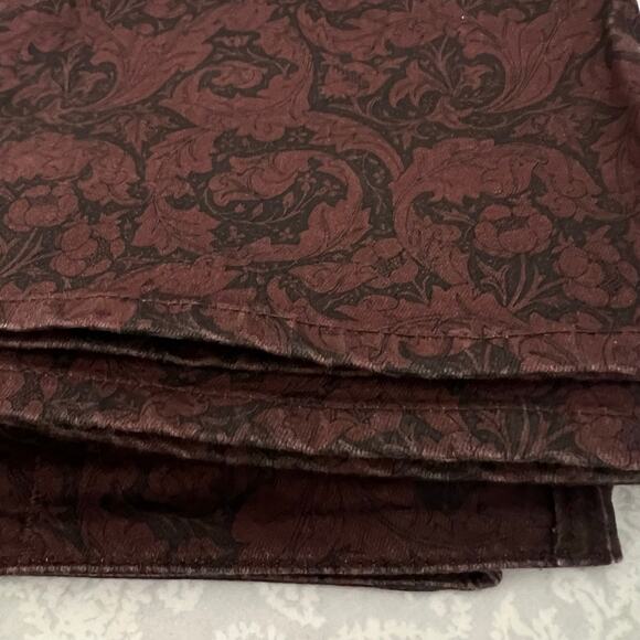 Paige Morris & Co. High Rise Lou Lou Flare Jean In Cherrywood Multi Size 29 - Picture 14 of 16